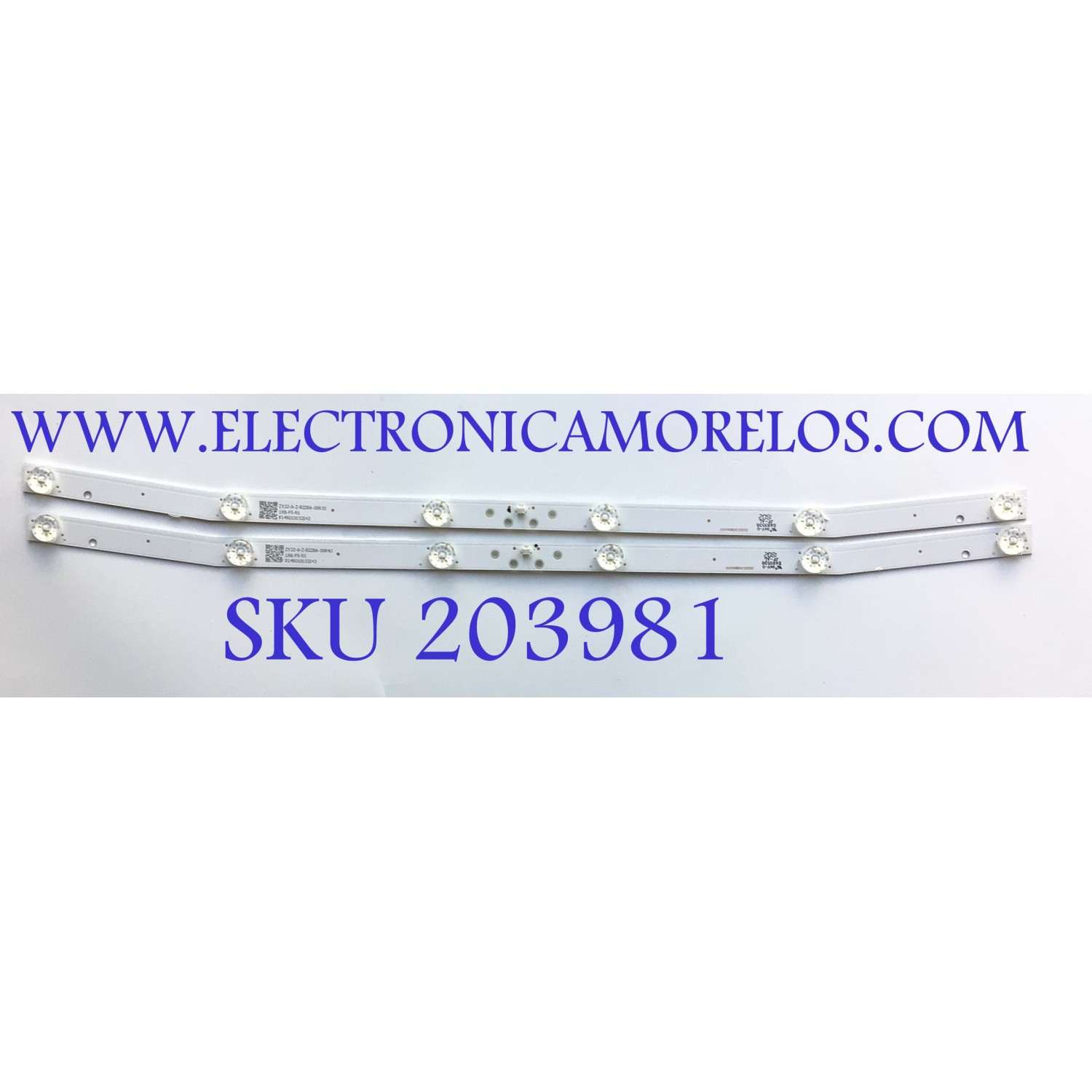 KIT DE LEDS PARA TV SCEPTRE (2 PZ) / NUMERO DE PARTE 8149010032043 / ZX32-A-Z-8228A-00635 / ZX32ZC332M06A5V0 / PANEL CN320CN7250 / MODELO E32